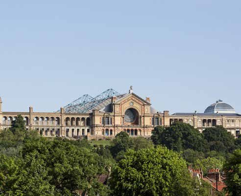 Alexandra Palace above the treeline